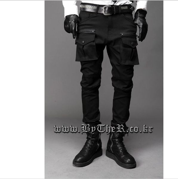 men's pants 2021 clothing gd hair stylist fashion casual encil trousers tube military skinny plus size costumes 27-44, Black
men's pants 2021 clothing gd hair stylist fashion casual encil trousers tube military skinny plus size costumes 27-44, Black