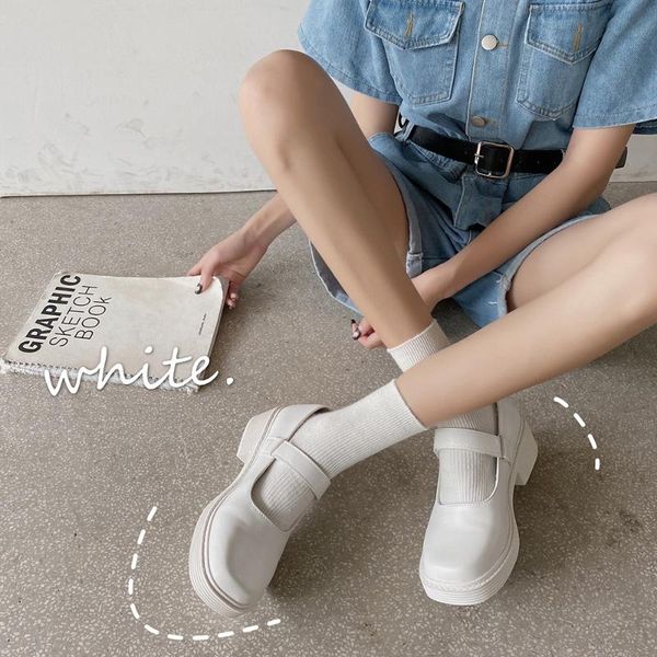 dress shoes white platform women small leather japanese mary jane jk thick square toe vintage college student heels, Black
dress shoes white platform women small leather japanese mary jane jk thick square toe vintage college student heels, Black