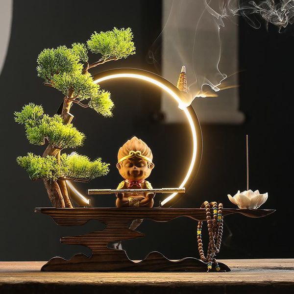 fragrance lamps zen backflow incense burner qitian great monkey king ornaments living room porch office decor household
fragrance lamps zen backflow incense burner qitian great monkey king ornaments living room porch office decor household