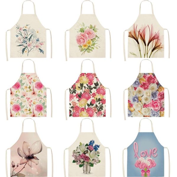 aprons flowers women men kitchen waterproof cooking oil-proof fish cotton linen antifouling multifunction chef apron 68x55cm
aprons flowers women men kitchen waterproof cooking oil-proof fish cotton linen antifouling multifunction chef apron 68x55cm
