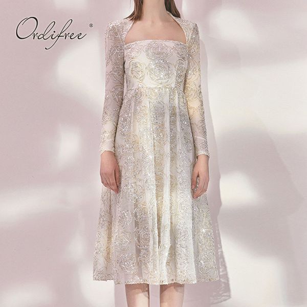 autumn elegant women party long sleeve embroidery night club sequin midi dress 210415, Black;gray
autumn elegant women party long sleeve embroidery night club sequin midi dress 210415, Black;gray
