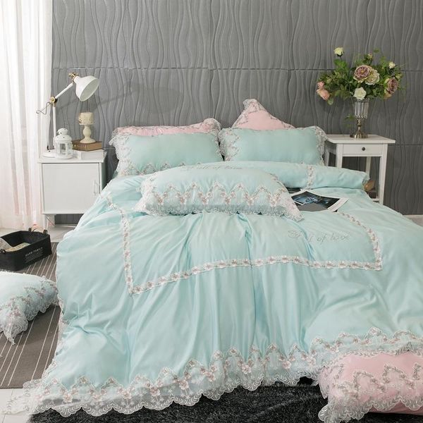 bedding sets luxury light green pink 100% cotton flower lace princess girl set king duvet cover bed sheet linen pillowcases
bedding sets luxury light green pink 100% cotton flower lace princess girl set king duvet cover bed sheet linen pillowcases