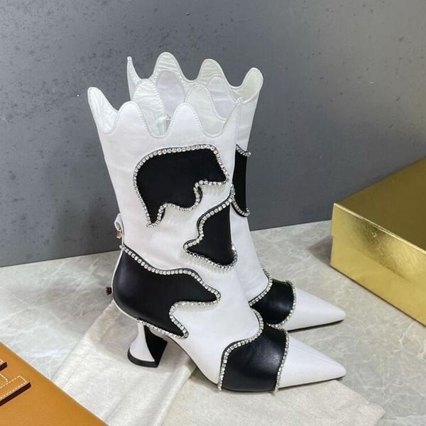 boots 2021 design shoes woman pointed toe hoof heels mixed colors rhinestone zapatillas mujer fashion bling botas, Black
boots 2021 design shoes woman pointed toe hoof heels mixed colors rhinestone zapatillas mujer fashion bling botas, Black