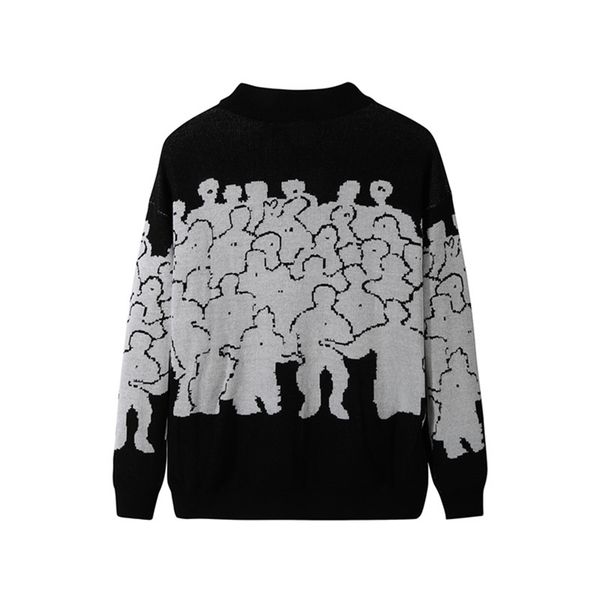 fashion sweater men cotton embroidery pull homme clothing korean clothes oversize knitted coats no quit 3xl 210918, White;black
fashion sweater men cotton embroidery pull homme clothing korean clothes oversize knitted coats no quit 3xl 210918, White;black