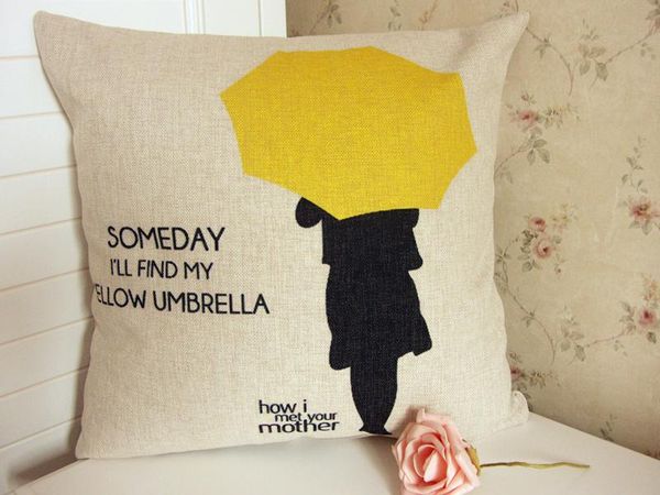 tv show home textile how i met your mother yellow umbrella bolster pillow back support car cushion cotton fabric, Black;blue
tv show home textile how i met your mother yellow umbrella bolster pillow back support car cushion cotton fabric, Black;blue