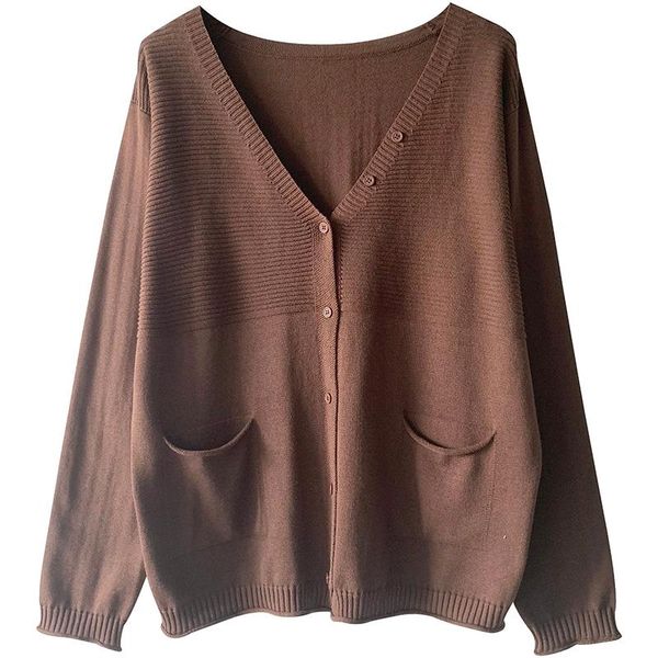 women's jackets knitted cardigan autumn loose lazy little outfit spring thin foreign lady sweater jacket short, Black;brown
women's jackets knitted cardigan autumn loose lazy little outfit spring thin foreign lady sweater jacket short, Black;brown