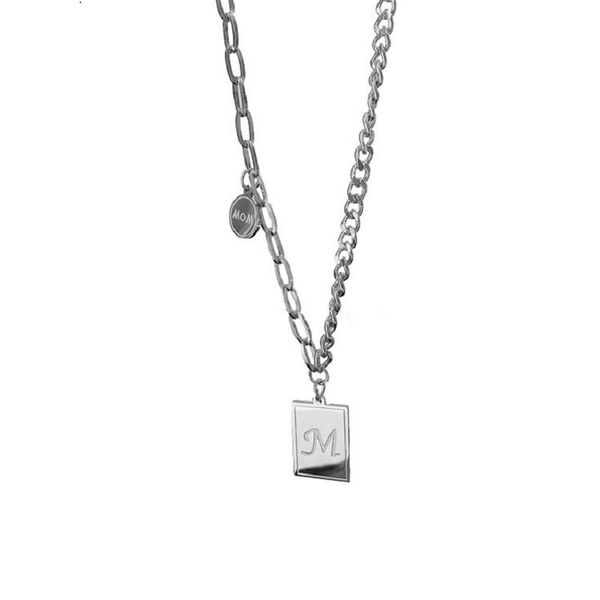 pendant necklaces potcet women's stainless steel letter m titanium necklace geometric fashion hip hop personality party jewelry, Silver
pendant necklaces potcet women's stainless steel letter m titanium necklace geometric fashion hip hop personality party jewelry, Silver