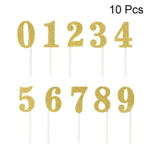 other festive & party supplies 10 pcs cake ers number 0-9 glitter paper wedding fruit picks dessert table decorative (golden, random tub
other festive & party supplies 10 pcs cake ers number 0-9 glitter paper wedding fruit picks dessert table decorative (golden, random tub