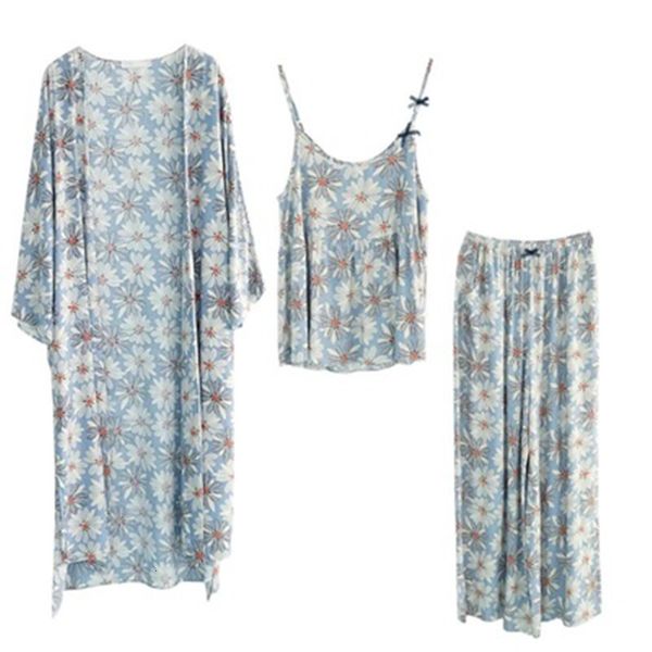 women's sleepwear 3pcs/set pajamas set full sleeve robe vest pants casual pyjama big size mom print cotton homewear cozy plus gscg, Black;red
women's sleepwear 3pcs/set pajamas set full sleeve robe vest pants casual pyjama big size mom print cotton homewear cozy plus gscg, Black;red