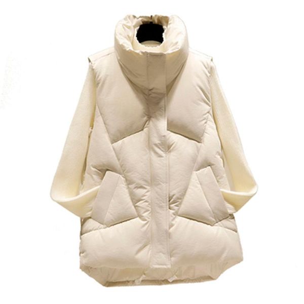 women's vests cotton long section spring autumn 2021 female korean version of the loose sleeveless outer wear vest coat w342, Black;white
women's vests cotton long section spring autumn 2021 female korean version of the loose sleeveless outer wear vest coat w342, Black;white