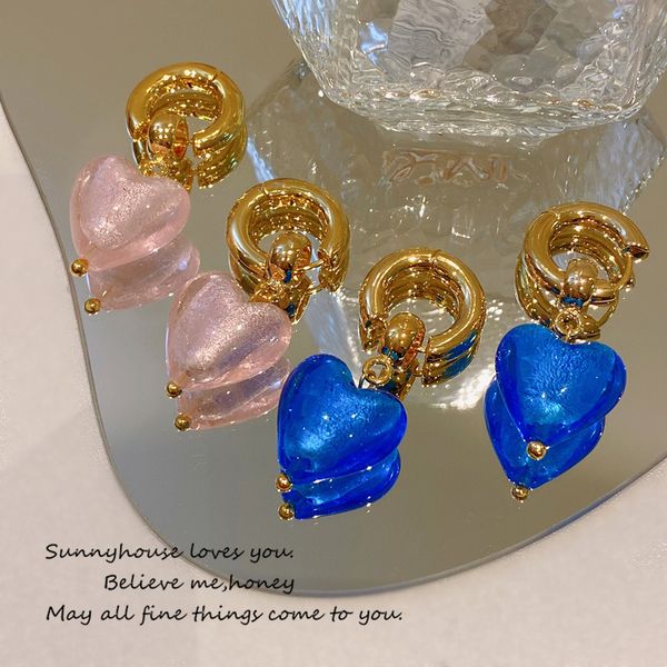 aaa designer jewelry minority design indifference temperament royal blue pink peach ht rings buckle female metal sense fashion ear, Golden;silver
aaa designer jewelry minority design indifference temperament royal blue pink peach ht rings buckle female metal sense fashion ear, Golden;silver