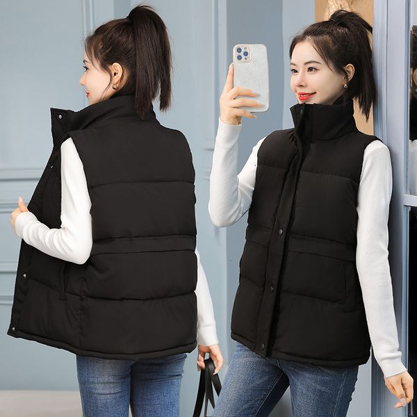 2021 autumn and winter down cotton female short student korean loose waistcoat vt vt et, Black;white
2021 autumn and winter down cotton female short student korean loose waistcoat vt vt et, Black;white
