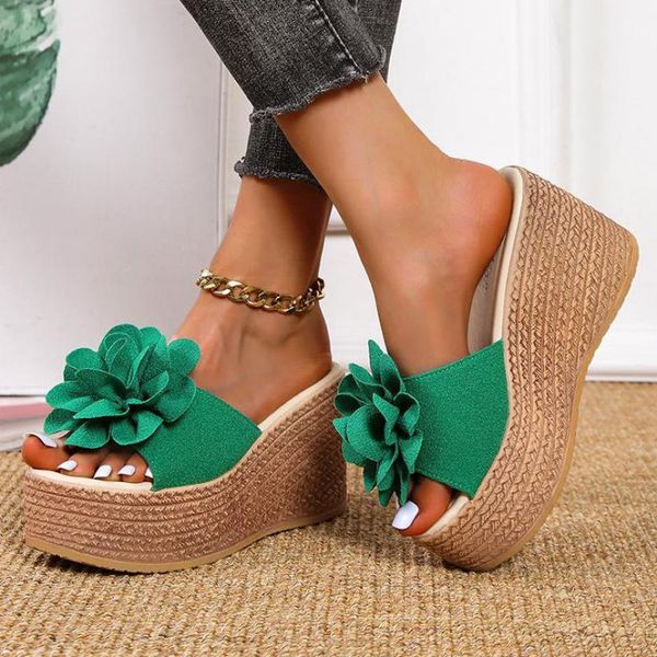 slippers women solid peep toe thick bottom bohemian sandals slipper wedges platform shoes fashion 2021, Black
slippers women solid peep toe thick bottom bohemian sandals slipper wedges platform shoes fashion 2021, Black