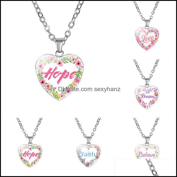 & pendants inspirational heart shape necklaces for women love hope dream believe faith letter glass pendant chains fashion jewelry drop deli, Silver
& pendants inspirational heart shape necklaces for women love hope dream believe faith letter glass pendant chains fashion jewelry drop deli, Silver