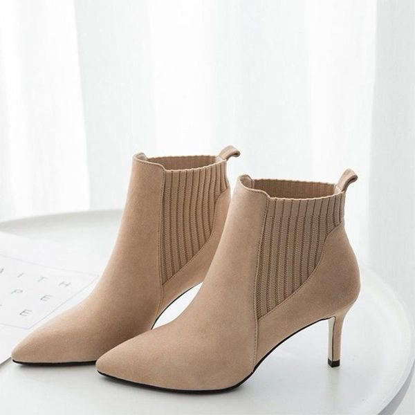 boots 2021 women's spring autumn thin high heel pointed toe fashion knitting ladies shoes outdoor ankle party solid, Black
boots 2021 women's spring autumn thin high heel pointed toe fashion knitting ladies shoes outdoor ankle party solid, Black