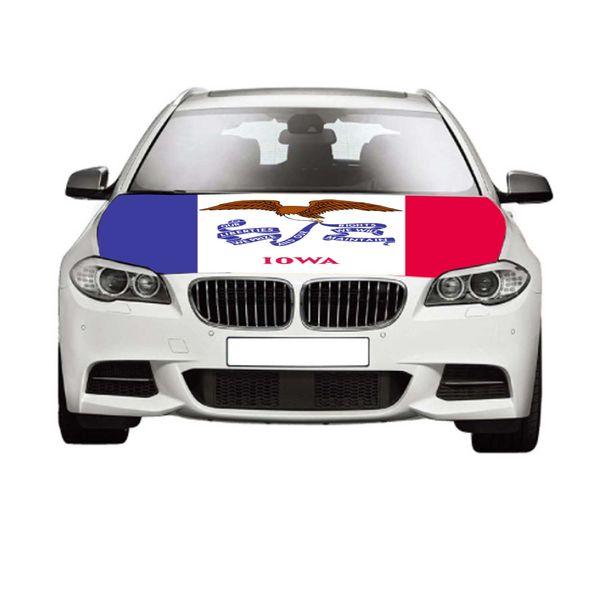 iowa flags 3.3x5ft 100%polyester,car bonnet banner