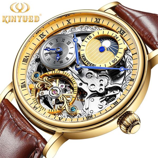 wristwatches kinyued original automatic hollow-out mechanical watch men leather luminous waterproof tourbillon men's 2021, Slivery;brown
wristwatches kinyued original automatic hollow-out mechanical watch men leather luminous waterproof tourbillon men's 2021, Slivery;brown