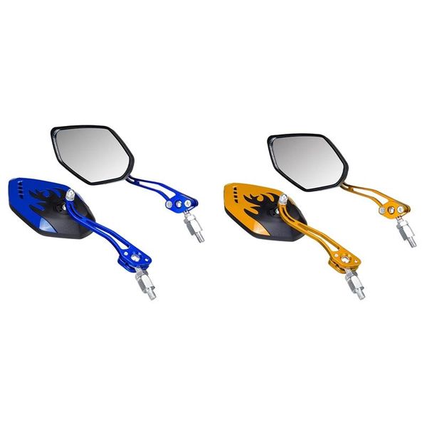 motorcycle mirrors 4pcs/set universal rearview motorbike rotation 8 / 10mm black+gold & black+blue
motorcycle mirrors 4pcs/set universal rearview motorbike rotation 8 / 10mm black+gold & black+blue