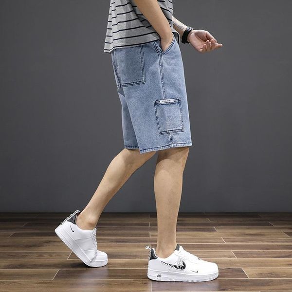 men's shorts summer men jeans plus size fashion designers cotton pocket, White;black
men's shorts summer men jeans plus size fashion designers cotton pocket, White;black