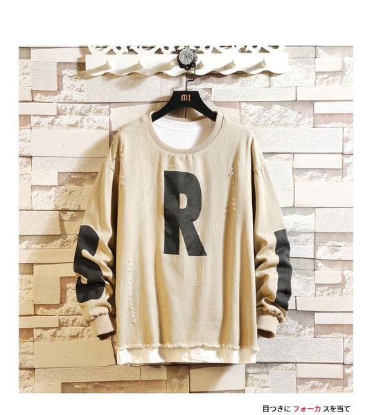 men's hoodies & sweatshirts ripped cotton black men korean cartoon print autumn hip hop sweatshirt male fake 2 pc casual streetwear pul 
men's hoodies & sweatshirts ripped cotton black men korean cartoon print autumn hip hop sweatshirt male fake 2 pc casual streetwear pul