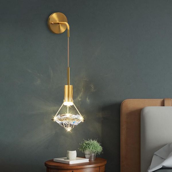 modern luxury crystal led wall light nordic golden bedroom decor lamps sconce fixtures simple lamp
modern luxury crystal led wall light nordic golden bedroom decor lamps sconce fixtures simple lamp