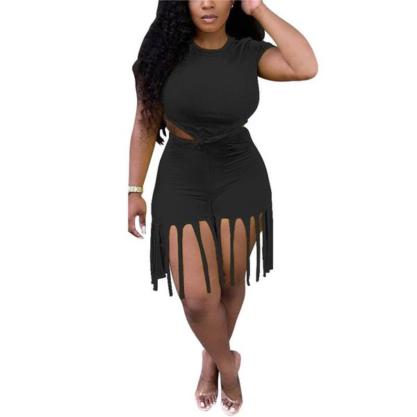 women's tracksuits 2 piece tassel bodycon outfit for women summer clubwear round neck crop and short clothes matching set, Gray
women's tracksuits 2 piece tassel bodycon outfit for women summer clubwear round neck crop and short clothes matching set, Gray