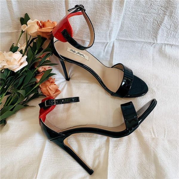 fashion women sandals casual designer black patent leather red heart ankle-wrap high heels shoes
fashion women sandals casual designer black patent leather red heart ankle-wrap high heels shoes
