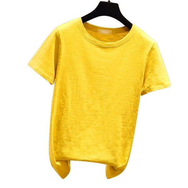 european and american high-quality simple summer -selling leisure short-sleeved women's t-shirt, White
european and american high-quality simple summer -selling leisure short-sleeved women's t-shirt, White