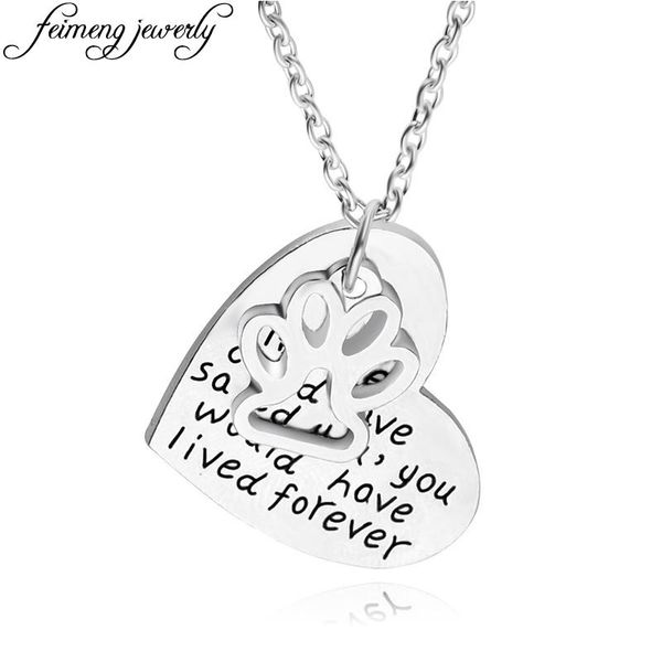 pendant necklaces "if love could have saved you, you would lived forever" necklace mini dog charm fashion statement, Silver
pendant necklaces "if love could have saved you, you would lived forever" necklace mini dog charm fashion statement, Silver