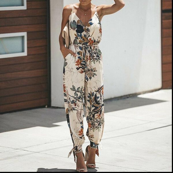 womens romper women summer holiday casual sleeveless jumpsuits fashion ladies boho floral bodysuit loose long pant trousers overalls for, Black;white
womens romper women summer holiday casual sleeveless jumpsuits fashion ladies boho floral bodysuit loose long pant trousers overalls for, Black;white