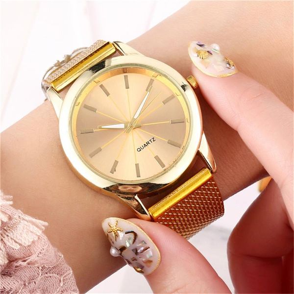 wristwatches 2021 luxury watches quartz watch stainless steel dial casual bracele give a friend couple gift, Slivery;brown
wristwatches 2021 luxury watches quartz watch stainless steel dial casual bracele give a friend couple gift, Slivery;brown