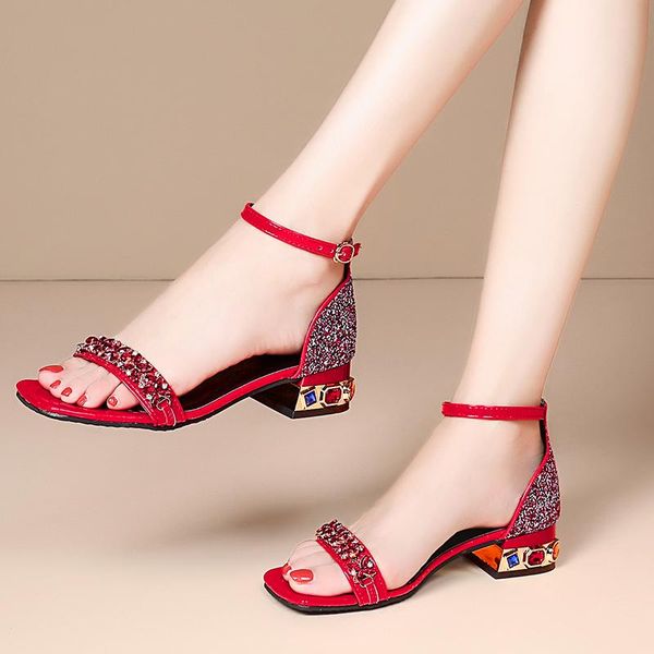 rhinestones sequin sandals women party dress open toe low heels shoes summer fashion metal heel ankle wrap 2021, Black
rhinestones sequin sandals women party dress open toe low heels shoes summer fashion metal heel ankle wrap 2021, Black