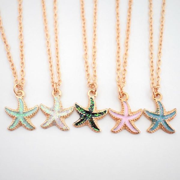 pendant necklaces 5 color choose starfish necklace elegant lady exquisite jewelry christmas surprise gifts for women, Silver
pendant necklaces 5 color choose starfish necklace elegant lady exquisite jewelry christmas surprise gifts for women, Silver