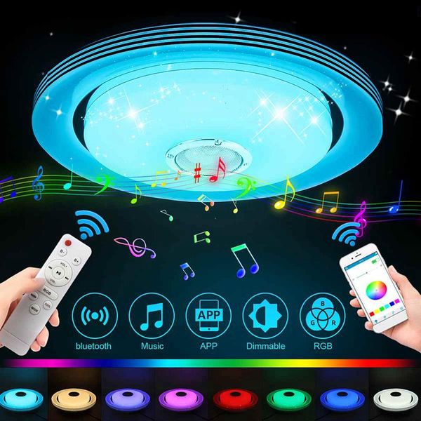 ceiling lights 80w/36w smart music led room rgb dimmable round star point lamp droplight with remote support bluetooth
ceiling lights 80w/36w smart music led room rgb dimmable round star point lamp droplight with remote support bluetooth