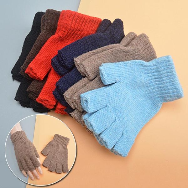 five fingers gloves women men solid color half finger mittens fingerless wool knit wrist glove winter warm soft short thick knitted, Blue;gray
five fingers gloves women men solid color half finger mittens fingerless wool knit wrist glove winter warm soft short thick knitted, Blue;gray