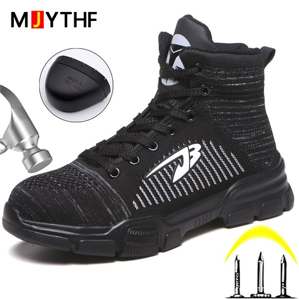 high safety boots work shoes four seasons safety shoes puncture-proof boots winter shoes lightweight work sneakers male, Black
high safety boots work shoes four seasons safety shoes puncture-proof boots winter shoes lightweight work sneakers male, Black