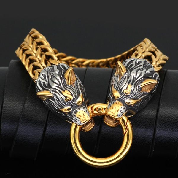link, chain 2021 myth titanium steel non-fading bracelet retro personality viking wolf head hip-hop military for men, Black
link, chain 2021 myth titanium steel non-fading bracelet retro personality viking wolf head hip-hop military for men, Black
