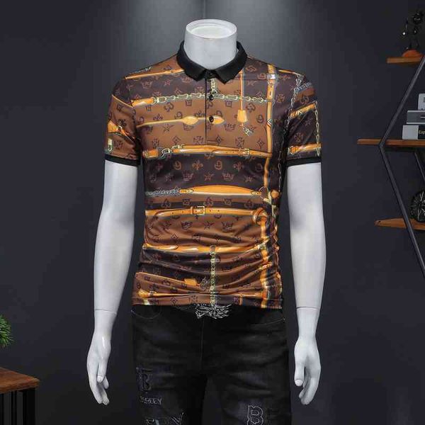men's polos brand summer mens short sleeve polo shirts fashion lapel male pattern printed casual para hombre streetwear cloth, White;black
men's polos brand summer mens short sleeve polo shirts fashion lapel male pattern printed casual para hombre streetwear cloth, White;black