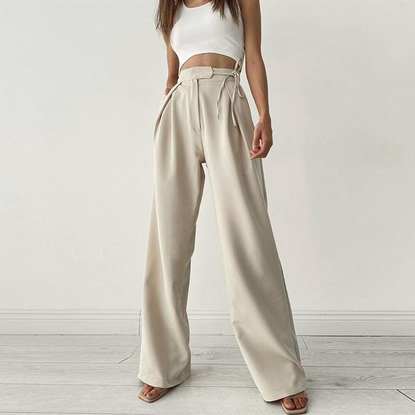 women's pants & capris autumn women casual wide leg ladies female elegant vintage high waist loose lacing party street trousers, Black;white
women's pants & capris autumn women casual wide leg ladies female elegant vintage high waist loose lacing party street trousers, Black;white