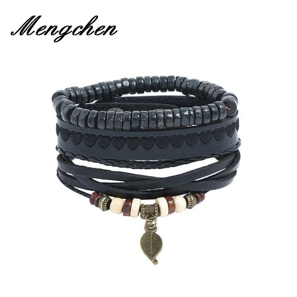 charm bracelets 4pcs/set genuine braided leather & bangles set for men vintage punk wrap women jewelry, Golden;silver
charm bracelets 4pcs/set genuine braided leather & bangles set for men vintage punk wrap women jewelry, Golden;silver