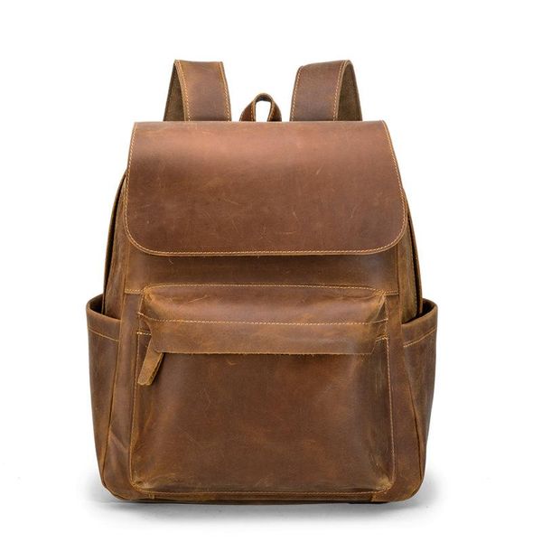 backpack 2021 brand 100% genuine leather men backpacks crazy horse skin real natural boy luxury computer lapbag
backpack 2021 brand 100% genuine leather men backpacks crazy horse skin real natural boy luxury computer lapbag