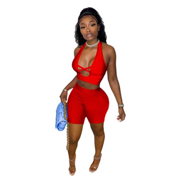 womens solid colors hollow out tracksuits fashion trend cross sleeveless gather chest short shorts suits designer female summer casual 2pcs, Gray
womens solid colors hollow out tracksuits fashion trend cross sleeveless gather chest short shorts suits designer female summer casual 2pcs, Gray