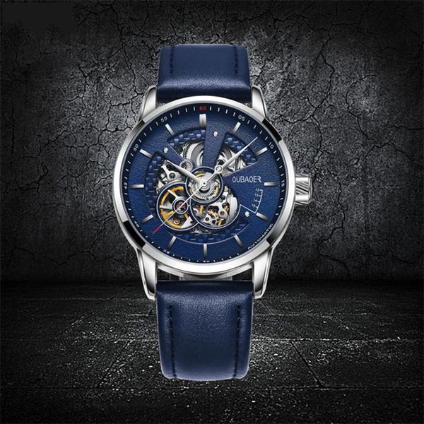 wristwatches automatic mechanical men's watch fashion leather waterproof hollowed-out birthday gift, Slivery;brown
wristwatches automatic mechanical men's watch fashion leather waterproof hollowed-out birthday gift, Slivery;brown