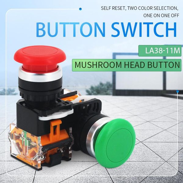 momentary mushroom cap push button switch self reset no lock round 1no1nc silver contact 22mm la38-11m 1pcs smart home control
momentary mushroom cap push button switch self reset no lock round 1no1nc silver contact 22mm la38-11m 1pcs smart home control