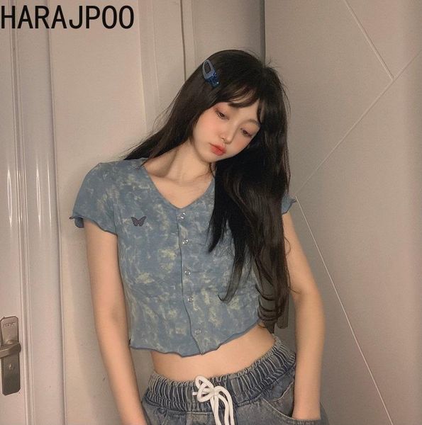 women's t-shirt harajpoo women t-shirts 2021 summer korean ins trendy girls harajuku style super fire tie-dye design v-neck short pullo, White
women's t-shirt harajpoo women t-shirts 2021 summer korean ins trendy girls harajuku style super fire tie-dye design v-neck short pullo, White