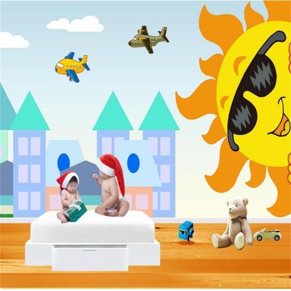 wallpapers custom 3d po wallpaper living room bed mural cartoon airplane sun baby picture sofa backdrop for wall 
wallpapers custom 3d po wallpaper living room bed mural cartoon airplane sun baby picture sofa backdrop for wall