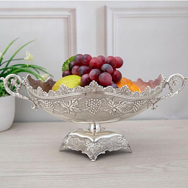 storage baskets high-grade european household zinc alloy bright silver fruit bowl living room coffee table pot
storage baskets high-grade european household zinc alloy bright silver fruit bowl living room coffee table pot