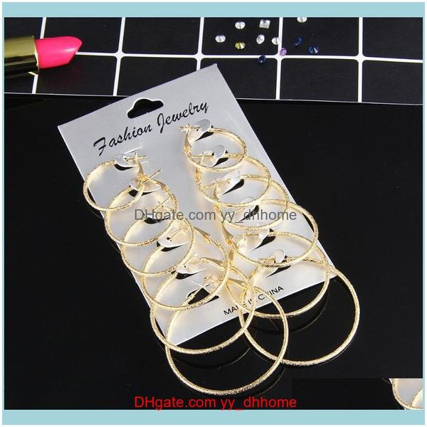 jewelrypairs/set fashion small big circle hoop earrings for women punk round earring sets jewelry gift & hie drop delivery 2021 zwjnt, Golden;silver
jewelrypairs/set fashion small big circle hoop earrings for women punk round earring sets jewelry gift & hie drop delivery 2021 zwjnt, Golden;silver