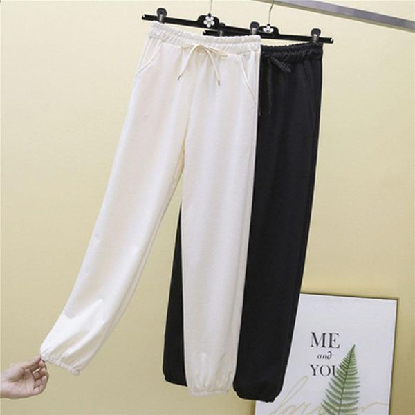 women's pants & capris 2021 autumn women trousers plus size 4xl female pencil elastic waist drawstring ladies brand clothes leggings, Black;white
women's pants & capris 2021 autumn women trousers plus size 4xl female pencil elastic waist drawstring ladies brand clothes leggings, Black;white