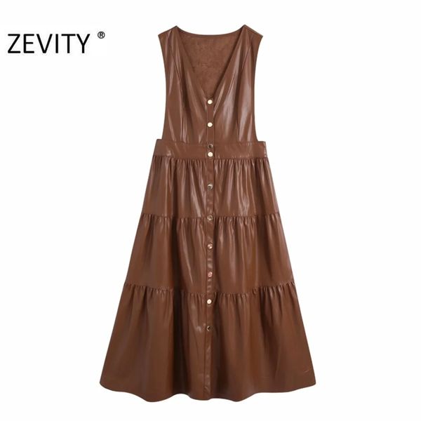 women vintage v neck single breasted faux leather sleeveless vest dress female chic casual pleats midi vestido ds4622 210420, Black;gray
women vintage v neck single breasted faux leather sleeveless vest dress female chic casual pleats midi vestido ds4622 210420, Black;gray